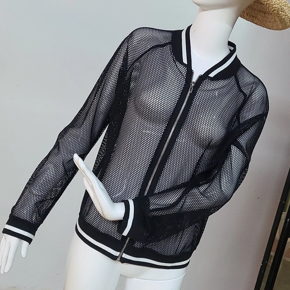 Netted Jersey Jacket - Picture 1 of 7